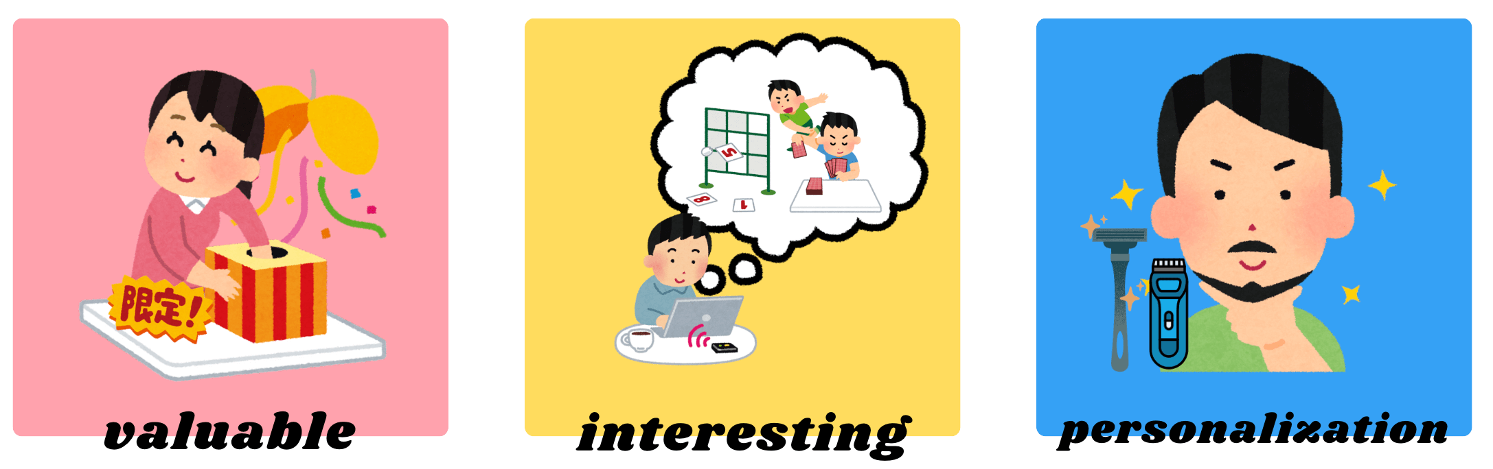 互動三大核心：有趣、有價值、個人化